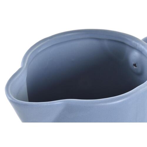 Vase DKD Home Decor Porcelæn Grå Blå (16 x 11 x 30 cm) (2 enheder)