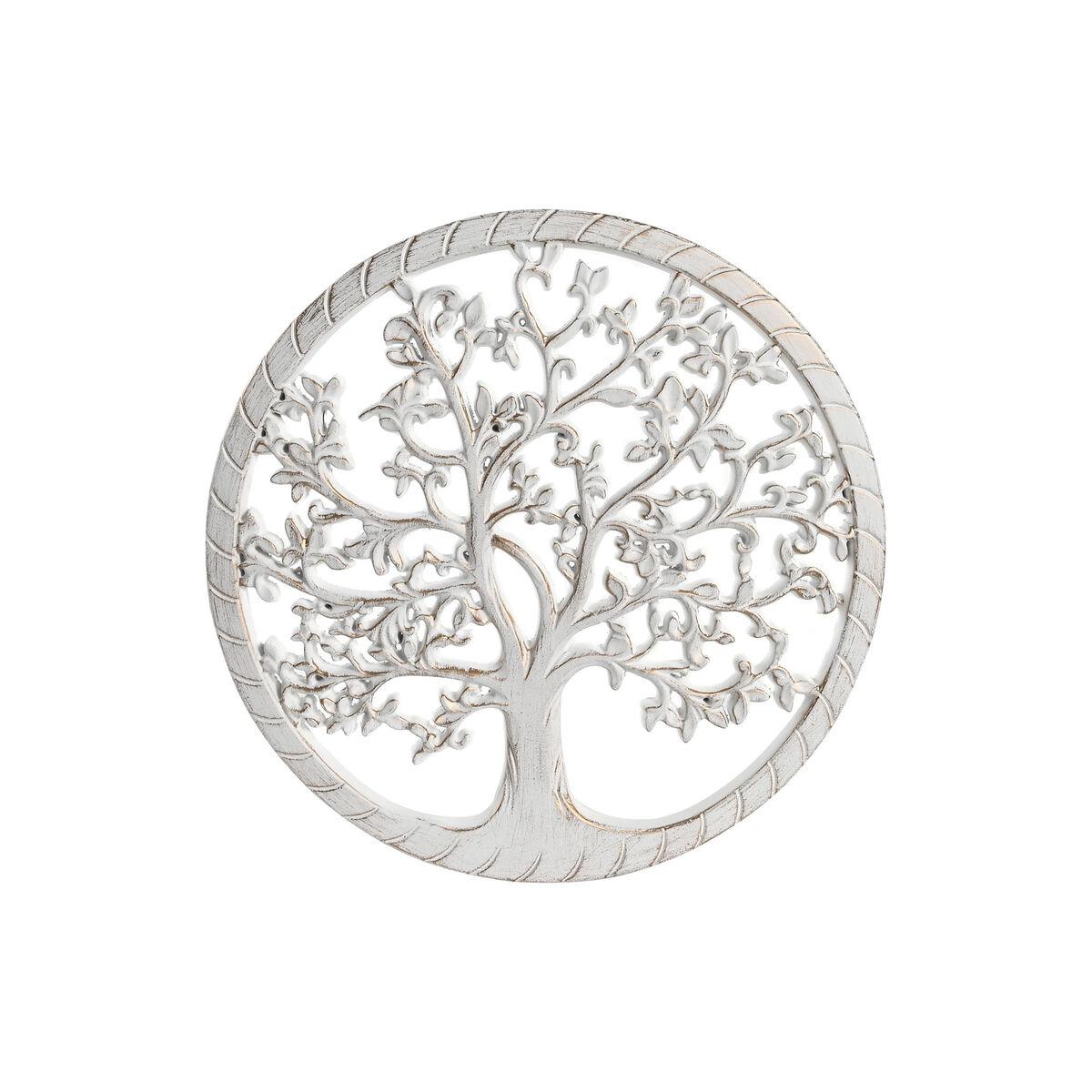 Vægdekoration - hvid/gylden/sølv, 40 cm