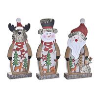 Lysdekoration DKD Home Decor Jul (18 x 7 x 40,5 cm) (3 enheder)