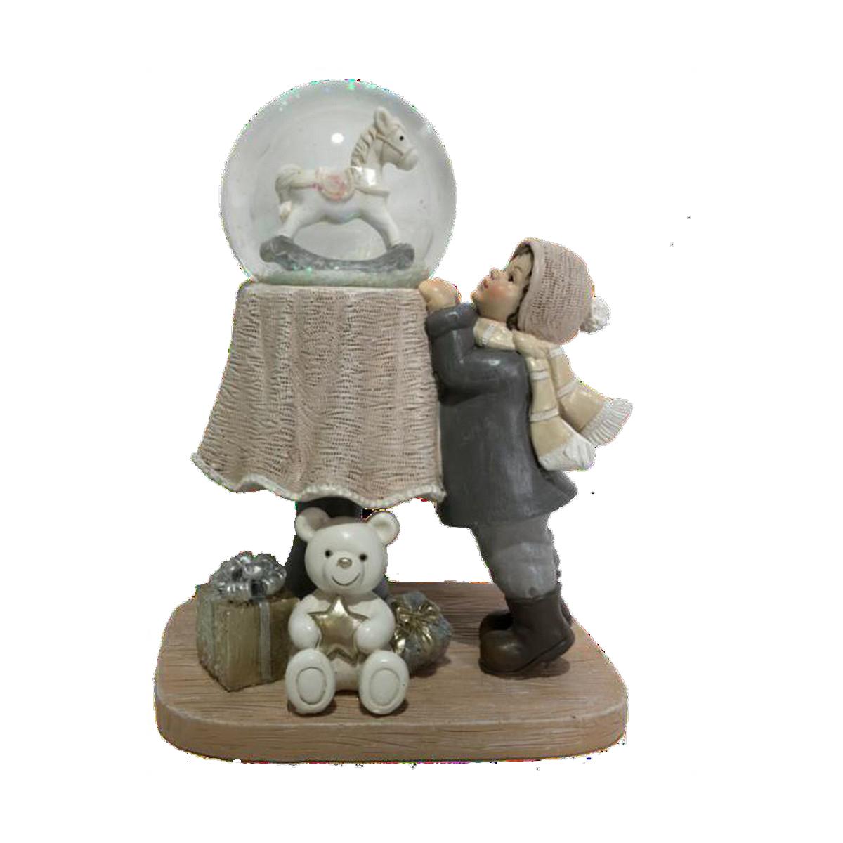 Juledekoration i harpiks 12,5 × 9,5 × 16 cm (sæt af 2)