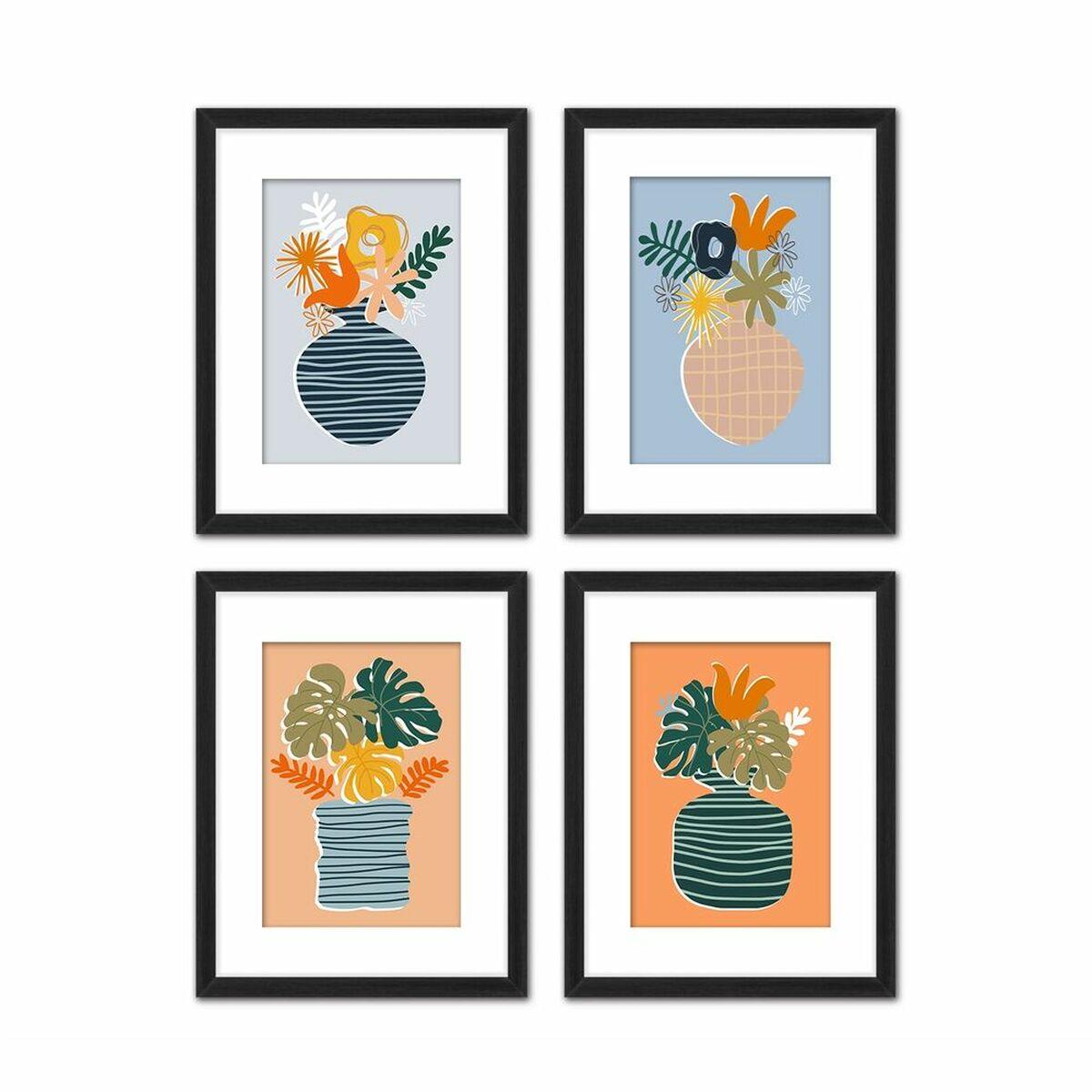 Malerisæt - Vase, skandinavisk (35 × 2 × 45 cm), 4 stk