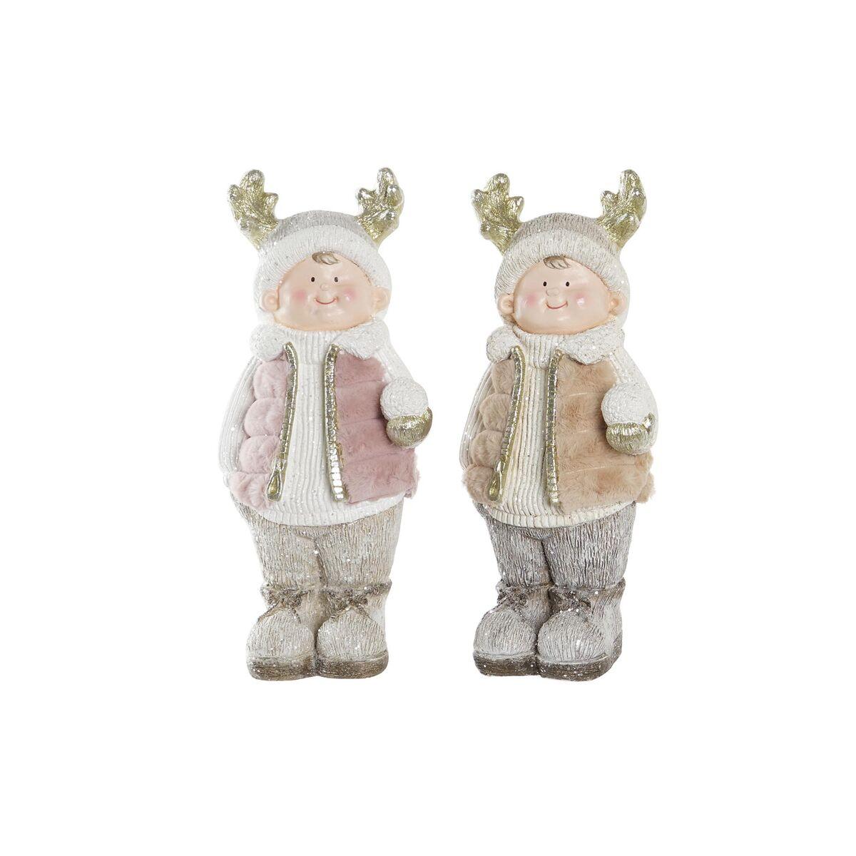 Juledekoration - drenge i magnesium, 2 stk. (20,5 × 18 × 49,5 cm)