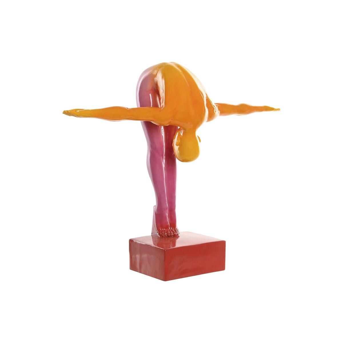 Dekorativ figur - multifarvet resin, 55 × 17 × 45 cm