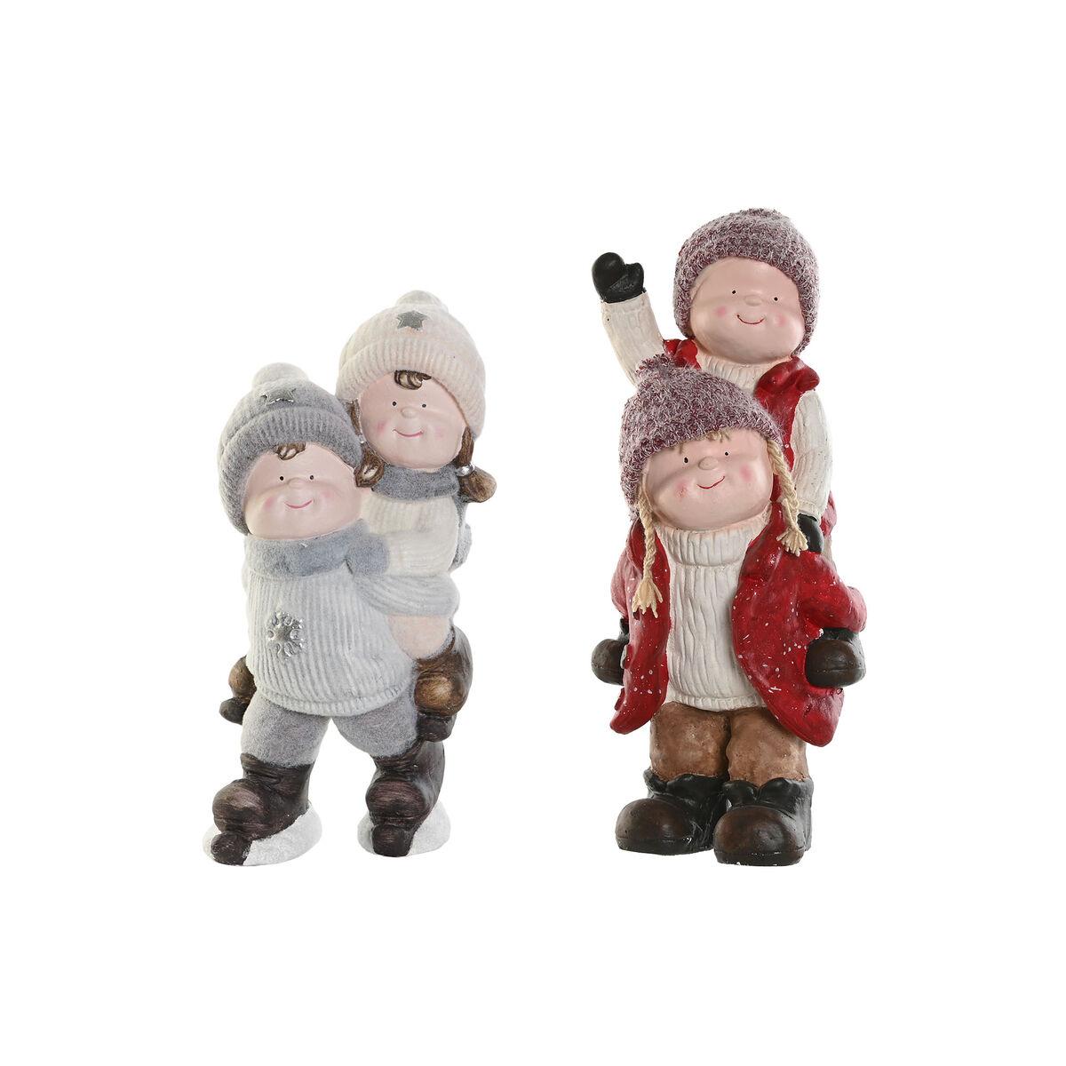 Juledekoration - Multifarvet børn 18,5 × 22 × 51 cm (sæt med 2)