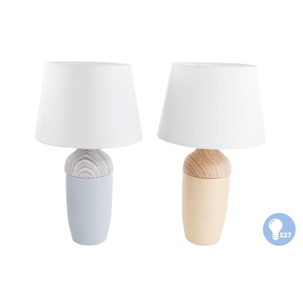 Bordlampe i keramik, brun/marineblå - 2 stk., E27