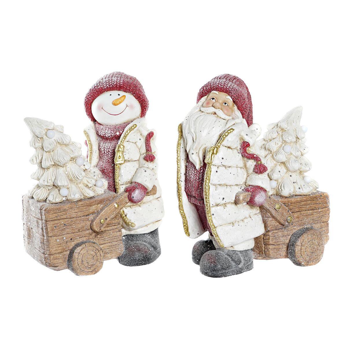 Juledekoration med LED, magnesium, 35 × 23 × 42 cm (2 enheder)