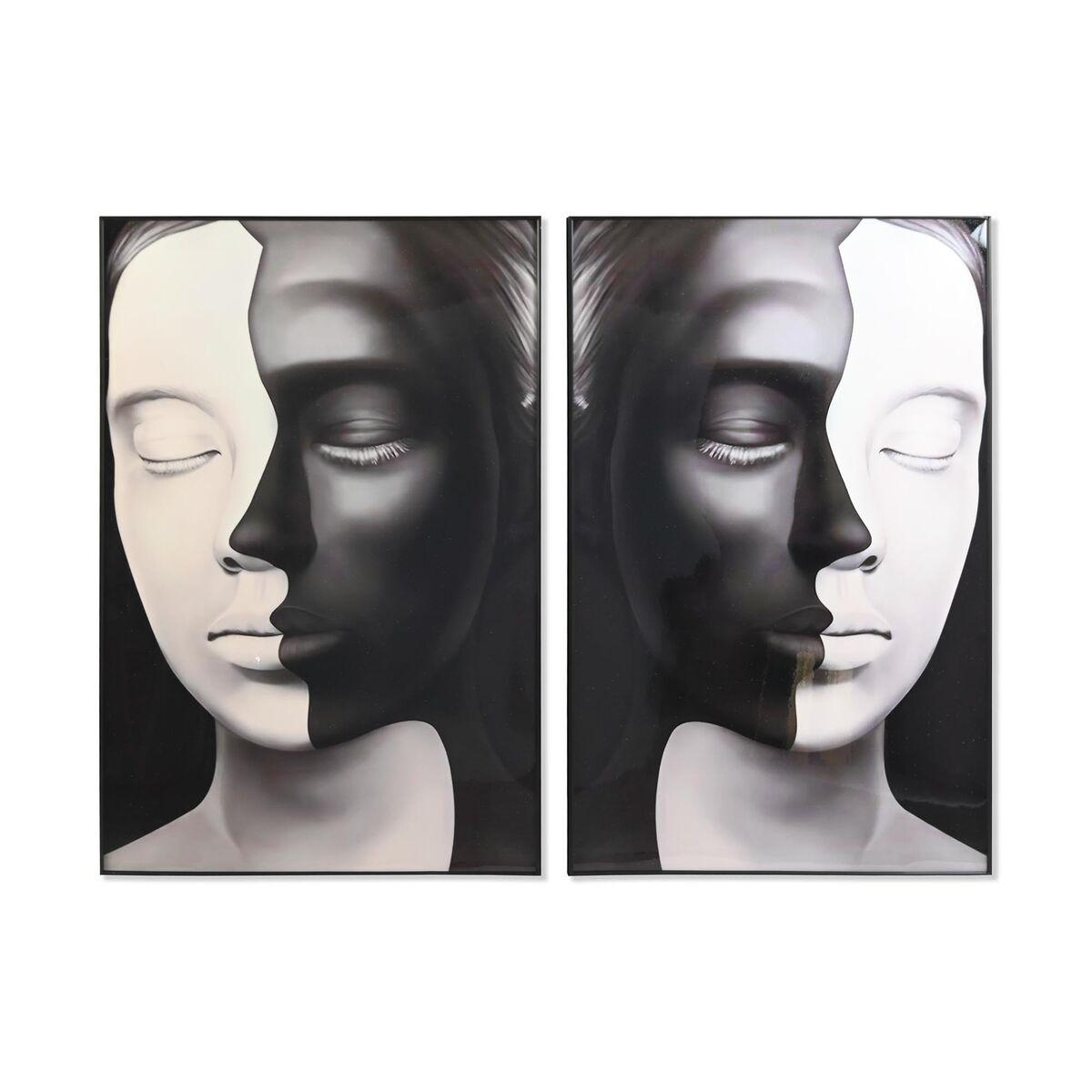 Malerisæt - Dame, 2 stk., 80 × 120 cm, aluminium/træ/MDF