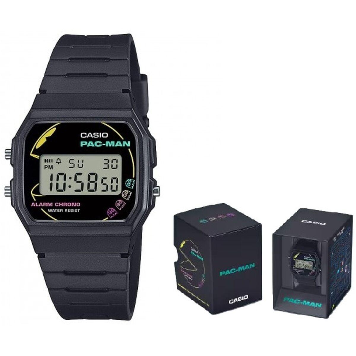 Casio F-91 PAC-MAN Limited Edition unisex ur - sort (Ø 35 mm)
