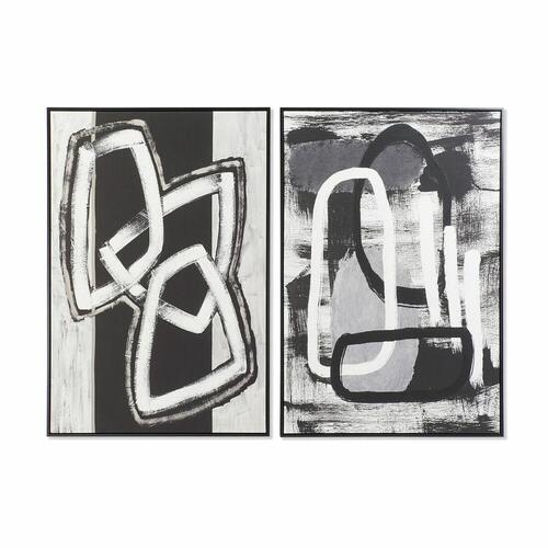Maleri DKD Home Decor Abstrakt Moderne (83 x 4,5 x 122,5 cm) (2 enheder)