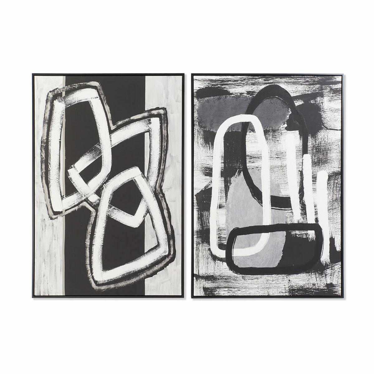 Maleri DKD Home Decor Abstrakt Moderne (83 x 4,5 x 122,5 cm) (2 enheder)