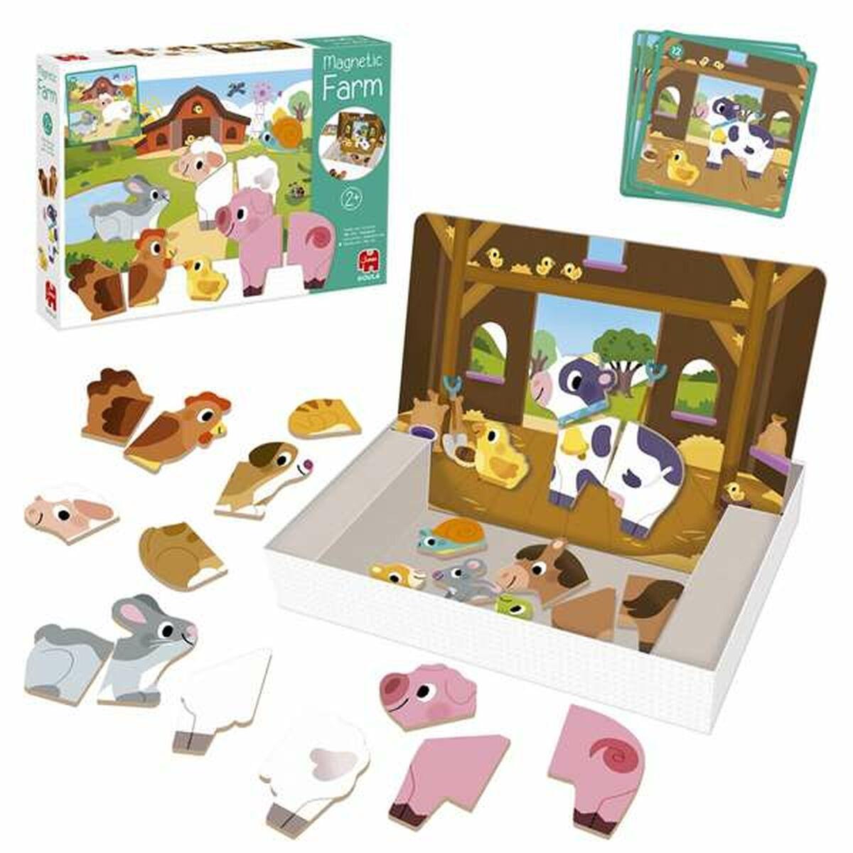 Goula Magnetisk Spil - Farm, pap, multifarvet