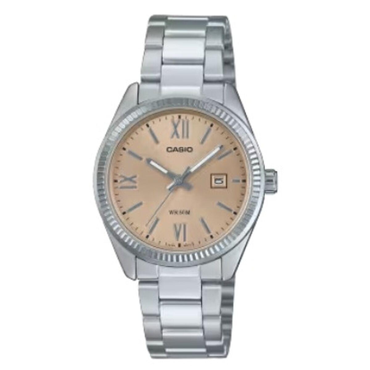 Casio Dameur LADY DATE Champagne, sølvfarvet (Ø 30 mm)