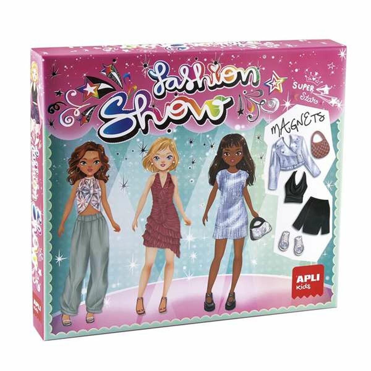 Magnetisk legetøj Apli - Fashion Show klæd-på sæt