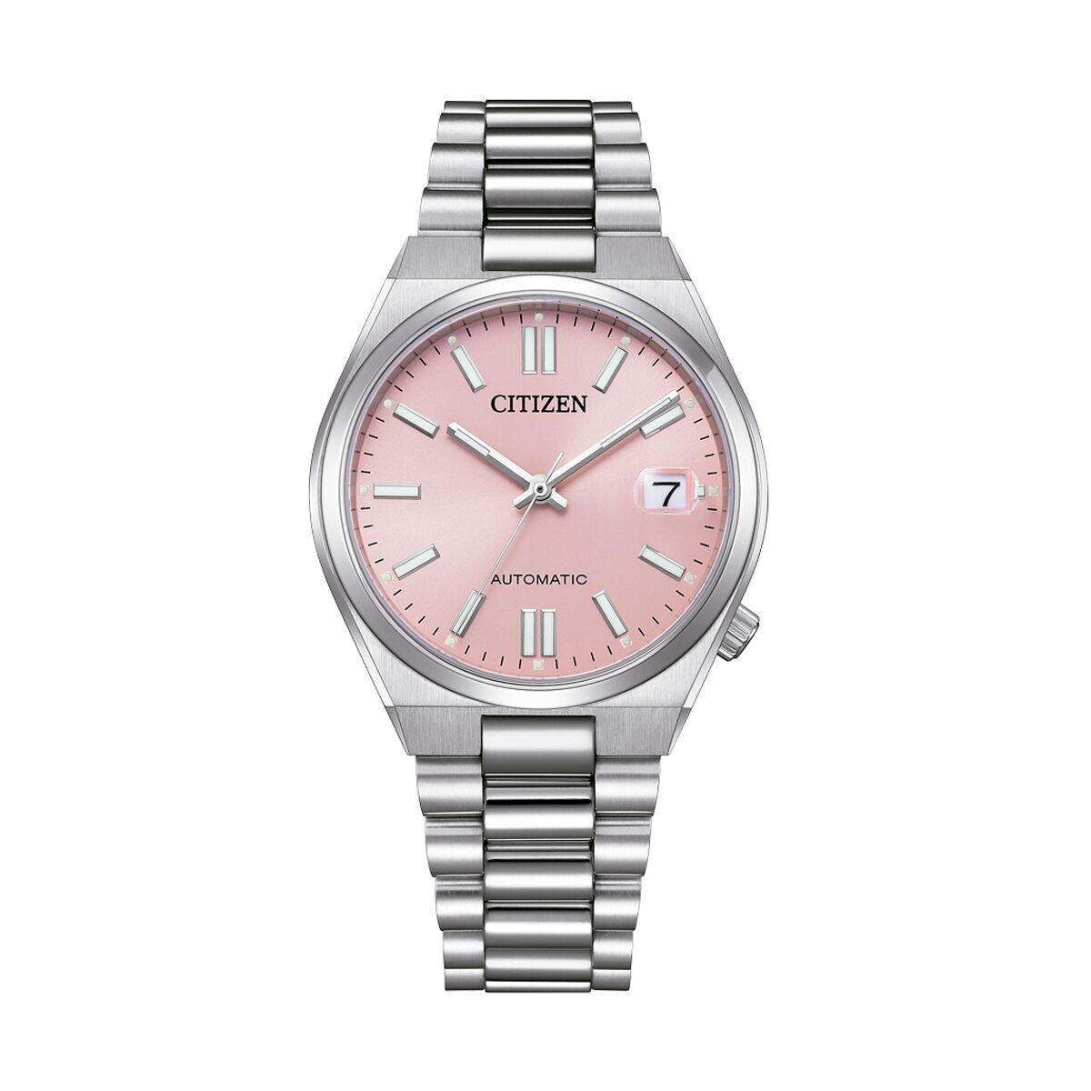 Armbåndsur Citizen TSUYOSA Automatic unisex, sølvfarvet (Ø 37 mm)