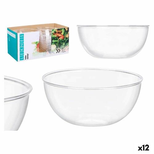 plade Leknes CK80678-1 Gennemsigtig Plastik 25,5 x 12,5 x 25,5 cm (12 enheder)