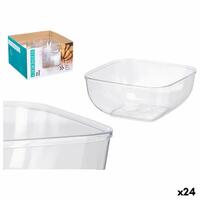 Skålesæt Leknes CK80688 Gennemsigtig Plastik 800 ml 15,3 x 7 x 15,3 cm (24 enheder)