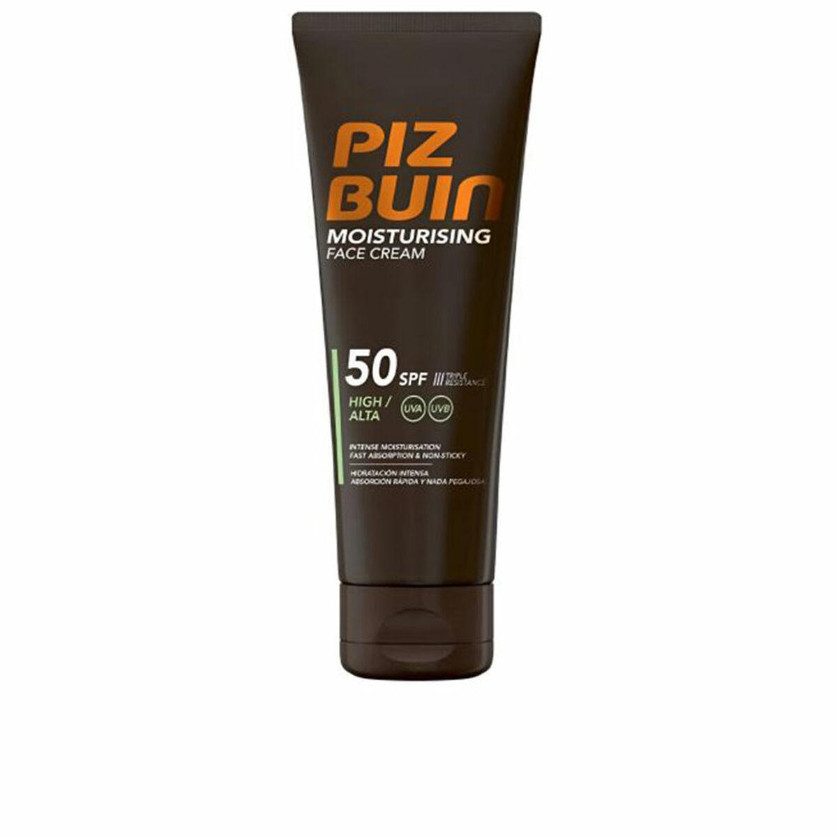 Solcreme til ansigtet Piz Buin MOISTURISING Spf 50+ 50 ml