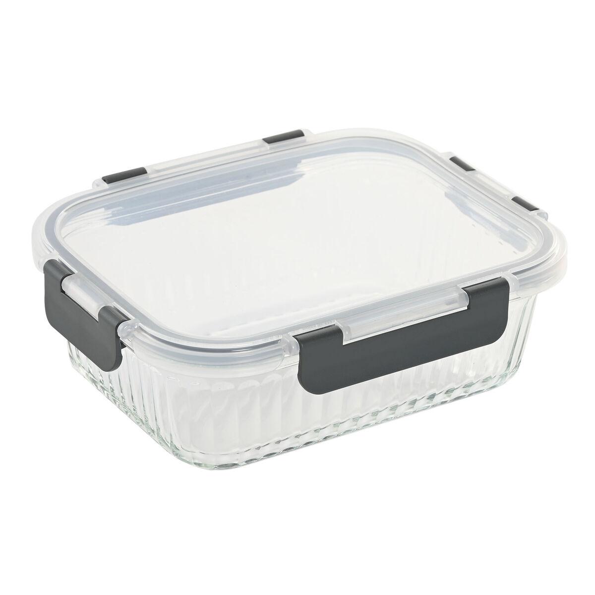 Madkasse i borosilikatglas og polypropylen - 1,5 l, gennemsigtig