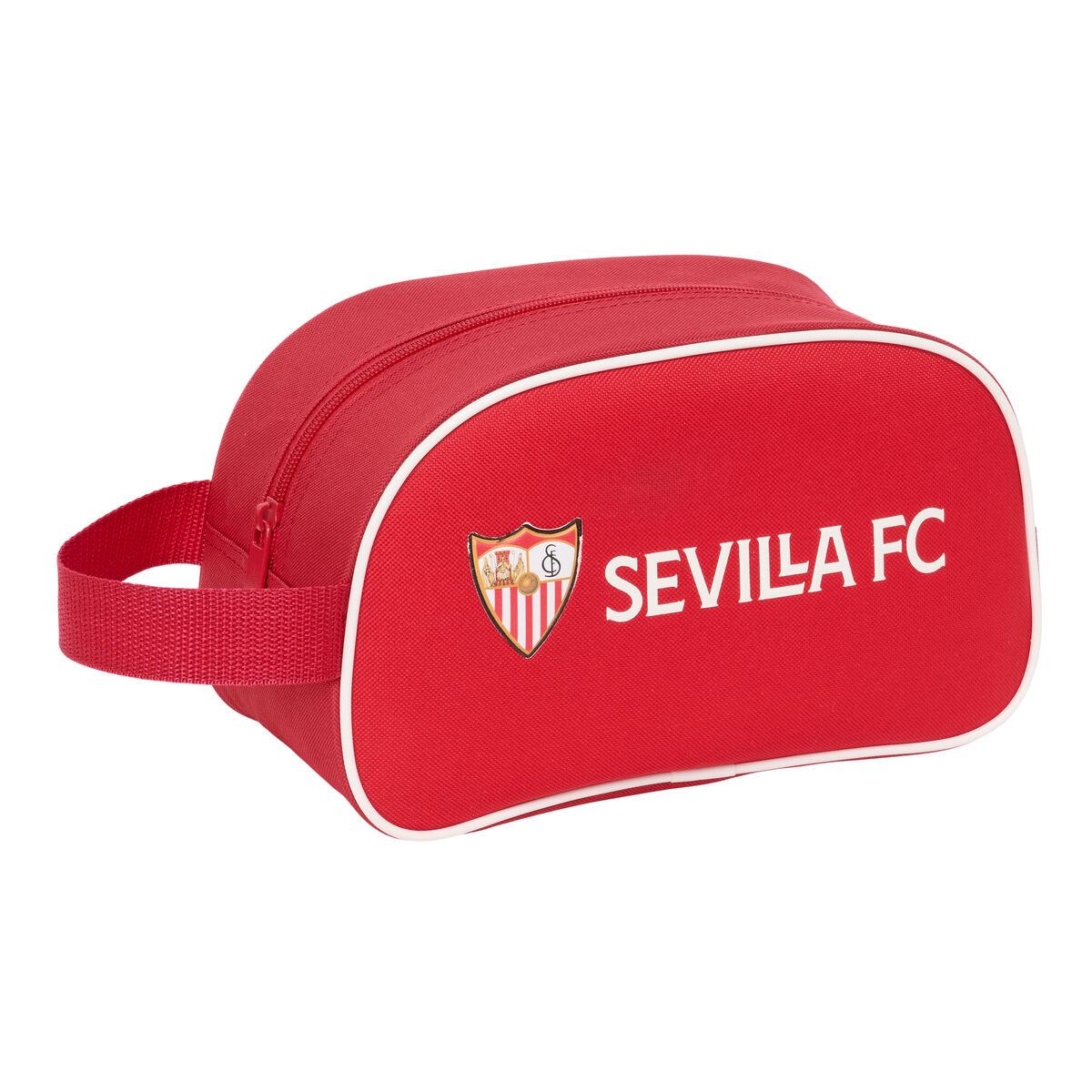 Sevilla Fútbol Club rejsetoilettaske - rød, 26 × 15 × 12 cm