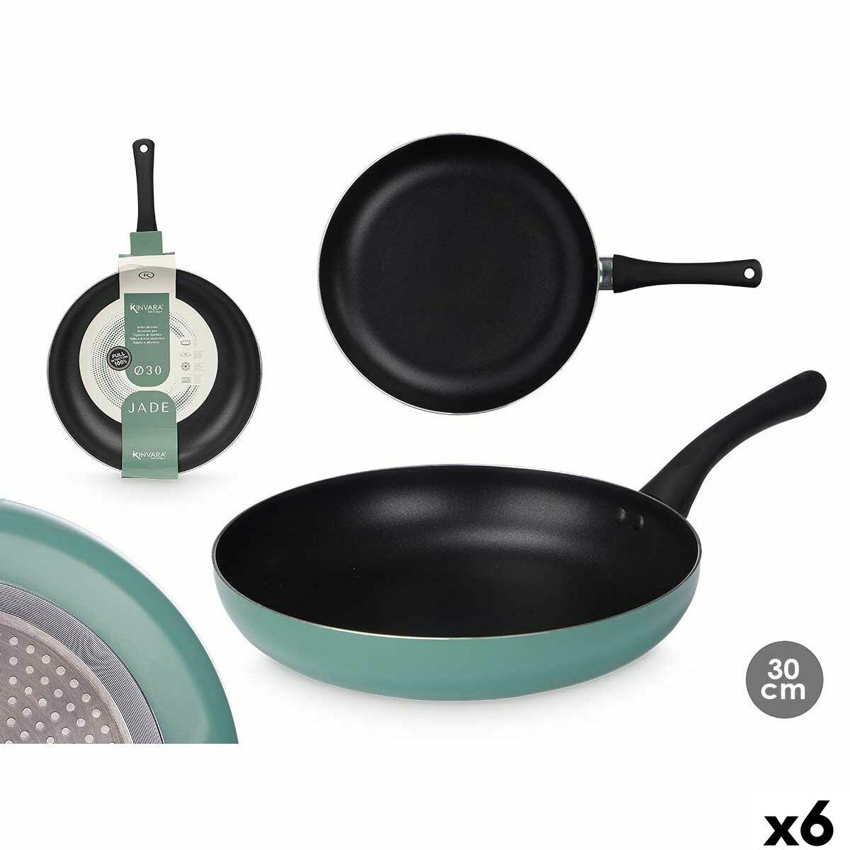 Stegepande 30 cm Kinvara - sølvfarvet aluminium (6 stk.)