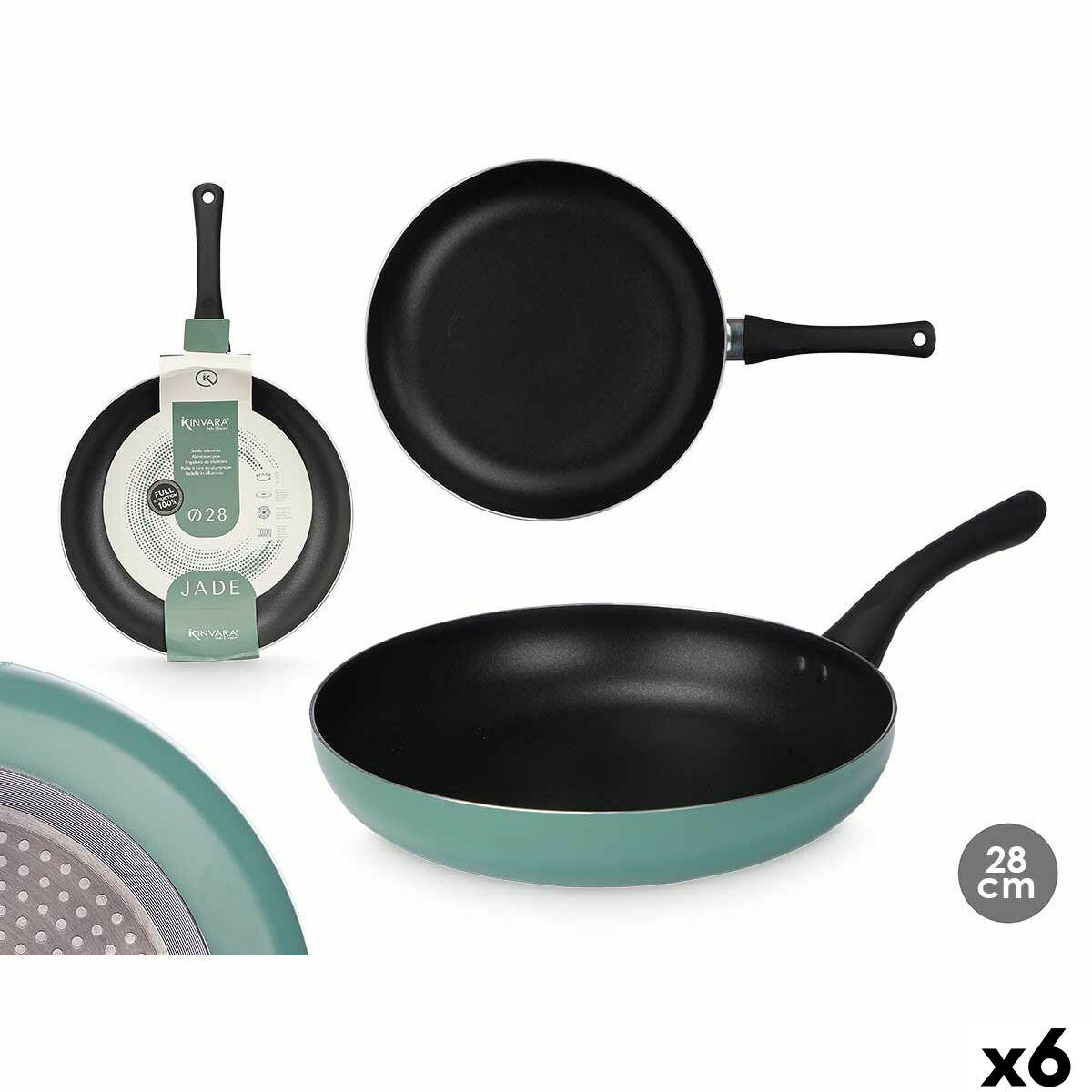 Stegepande 28 cm Kinvara - sølvfarvet aluminium (6 stk.)