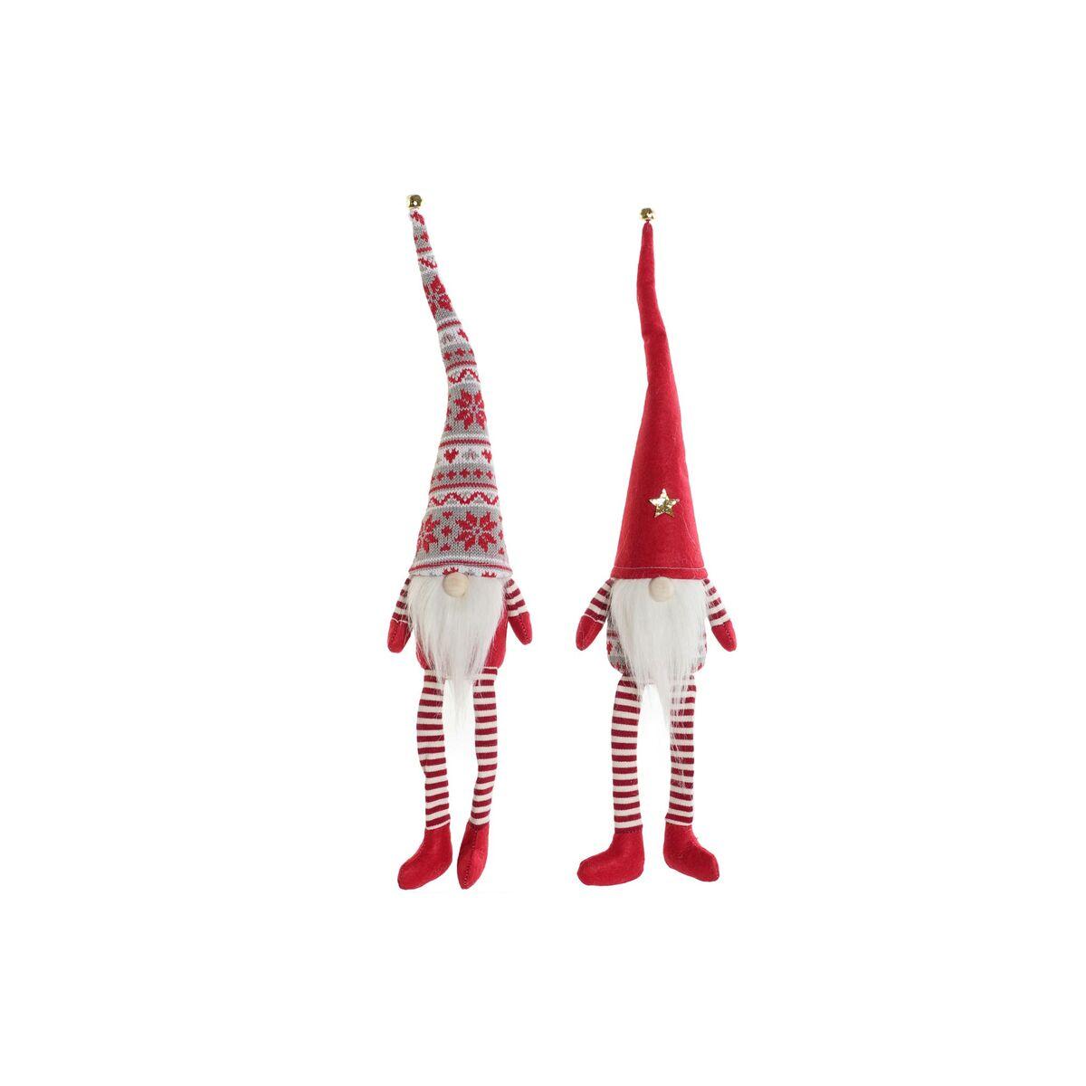 Julepynt - røde/hvide nisser, 57 cm (sæt á 2)