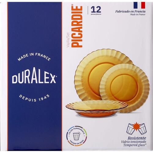 Spisestel Duralex Picardie 12 Dele (2 enheder)