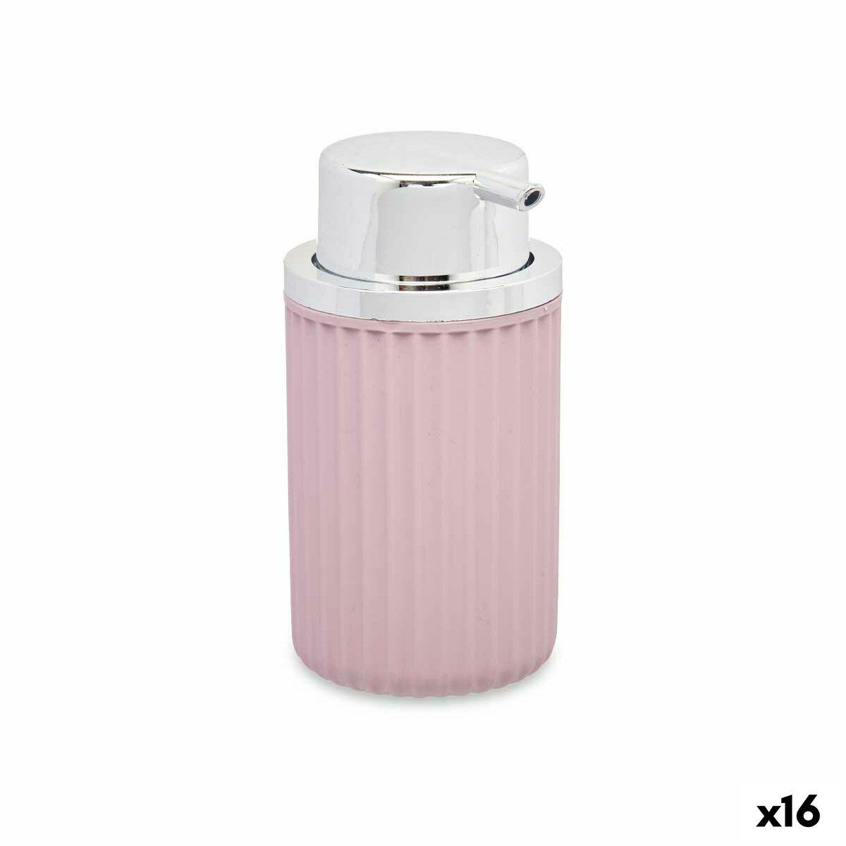 Sæbedispenser Berilo pink plastik 420 ml - 7 × 14,5 × 8,5 cm (16 stk.)