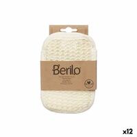 Skrubbehandske Berilo B7083-5 Hvid Beige (12 enheder)