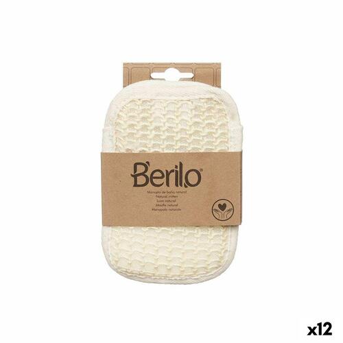 Skrubbehandske Berilo B7083-5 Hvid Beige (12 enheder)