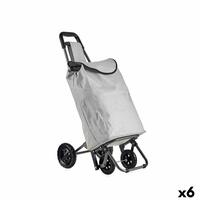 Indkøbsvogn Kinvara WR3069-1 Sort Grå 30 L 22 x 98 x 38 cm (6 enheder)