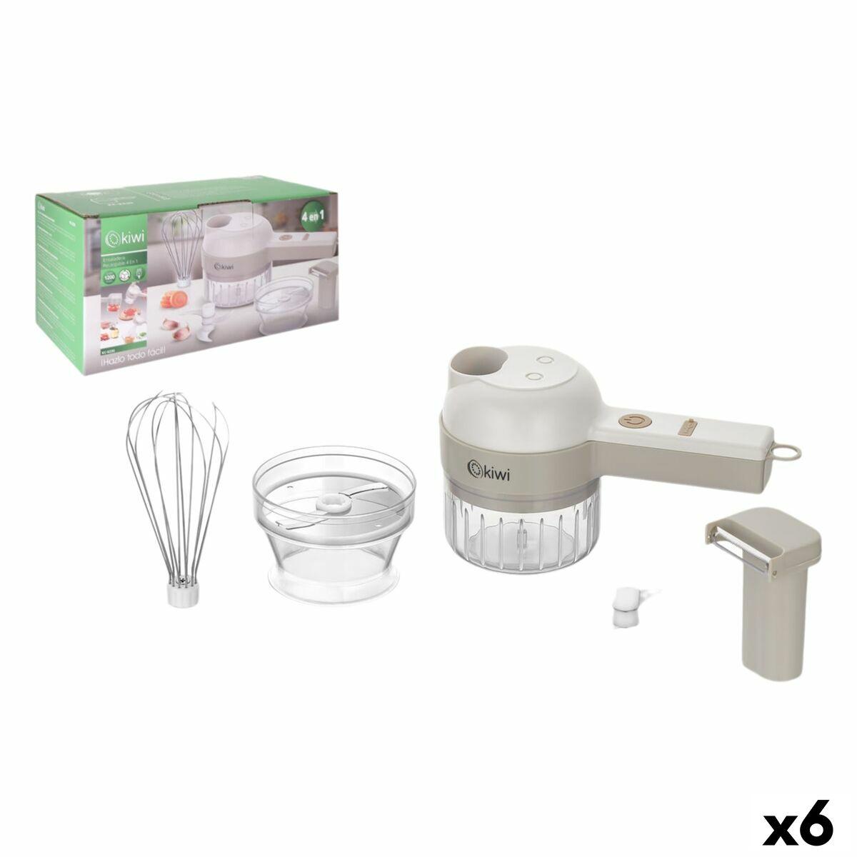 Kiwi genopladelig bærbar minihakker 200 ml - 6 stk.