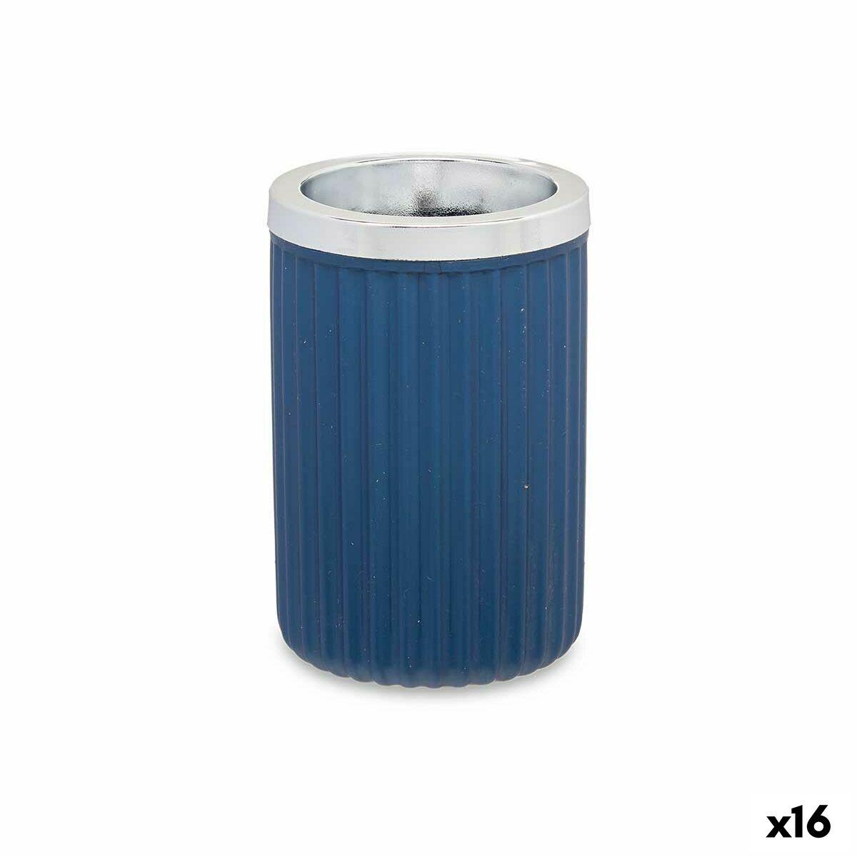 Glas Berilo 3436-5 Blå Plastik 7,5 x 11,5 x 7,5 cm (16 enheder)