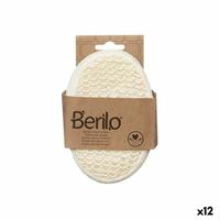 Svamp til Kroppen Berilo B7083-8 Hvid Beige 11 x 15 x 5 cm (12 enheder)