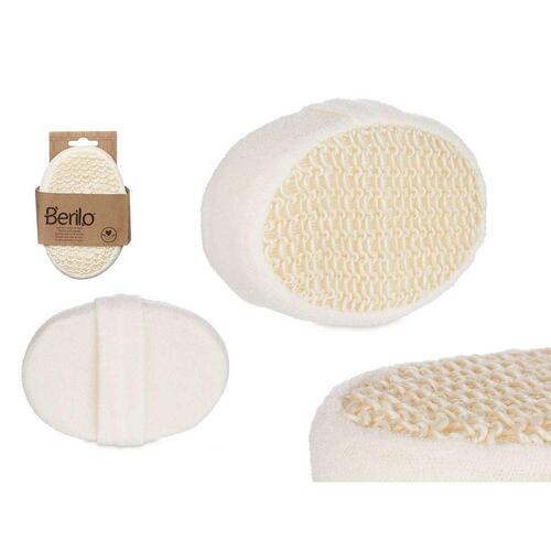 Svamp til Kroppen Berilo B7083-8 Hvid Beige 11 x 15 x 5 cm (12 enheder)