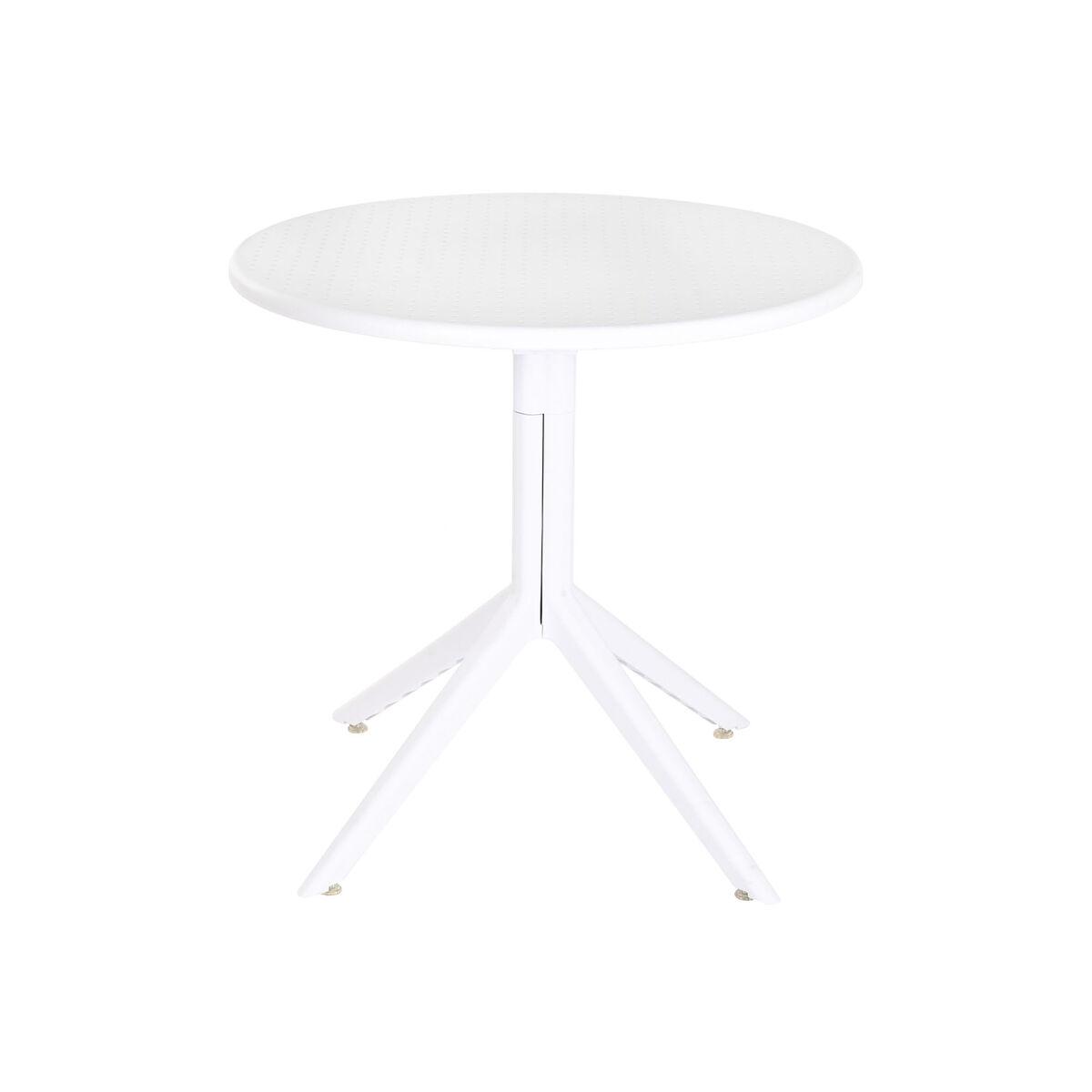 Spisebord Home ESPRIT Hvid Metal polypropylen 80 x 80 x 75 cm