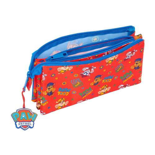 Penalhus The Paw Patrol Cool Blå Rød 22 x 12 x 3 cm