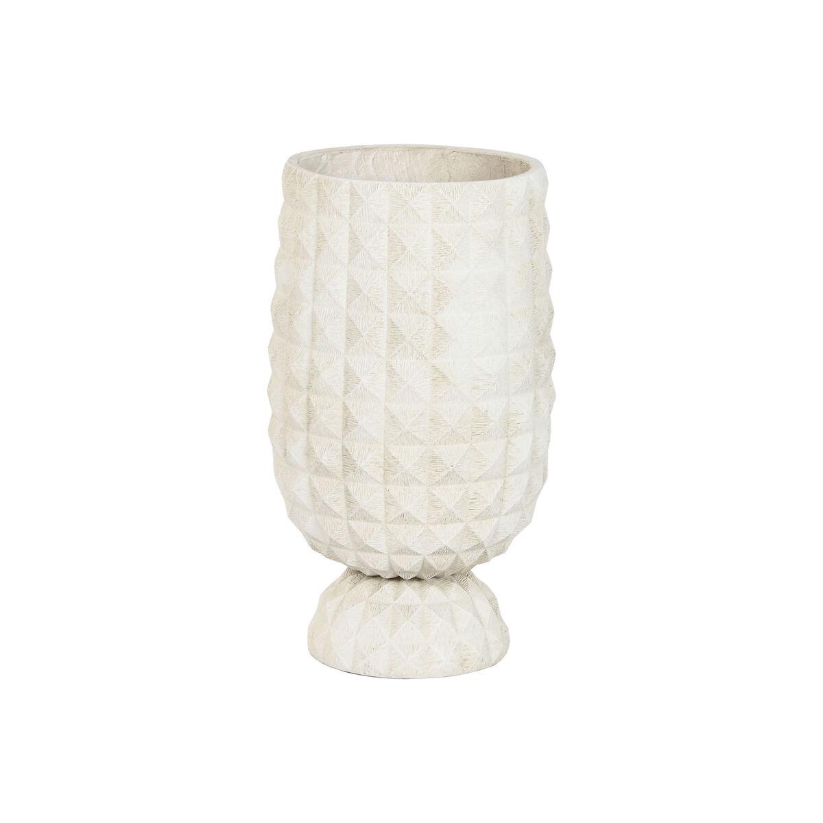 Urtepotte i ler og fiber - moderne 35 × 35 × 60 cm