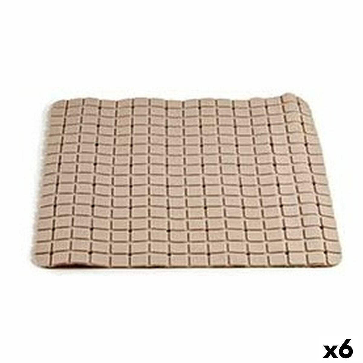 Bademåtte Berilo beige PVC 50 × 50 cm - 6 stk.