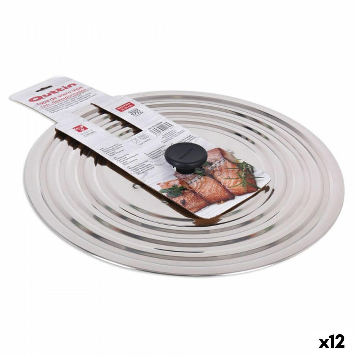 Quttin stegepandelåg i rustfrit stål - 12 enheder