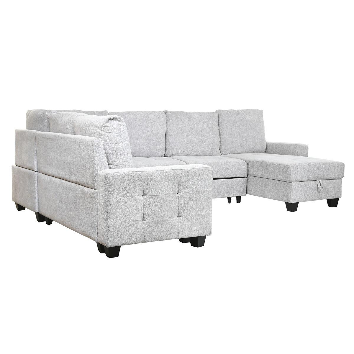 Sovesofa - moderne hjørnesofa 307 × 242 × 86 cm, polyester