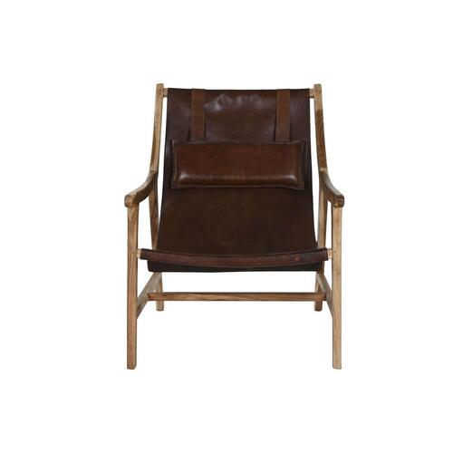 Lænestol Home ESPRIT Natur Mørkebrun Teak 68 x 86 x 86 cm
