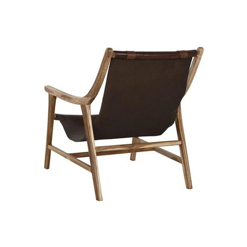 Lænestol Home ESPRIT Natur Mørkebrun Teak 68 x 86 x 86 cm
