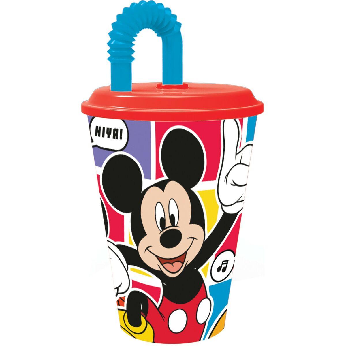 Mickey Mouse kop med sugerør 430 ml - CZ11364