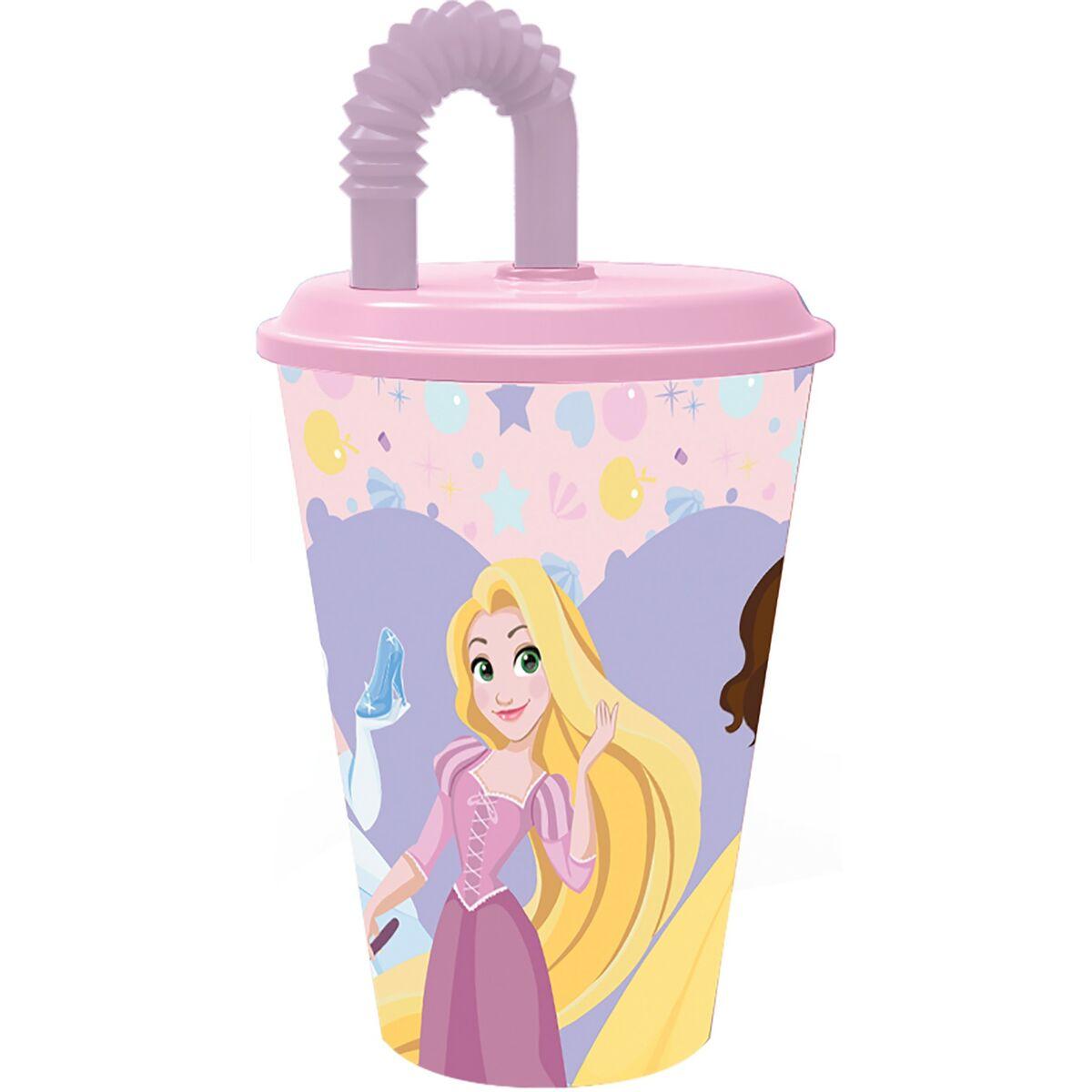 Disney Princess kop med sugerør CZ11362 - 430 ml, pink