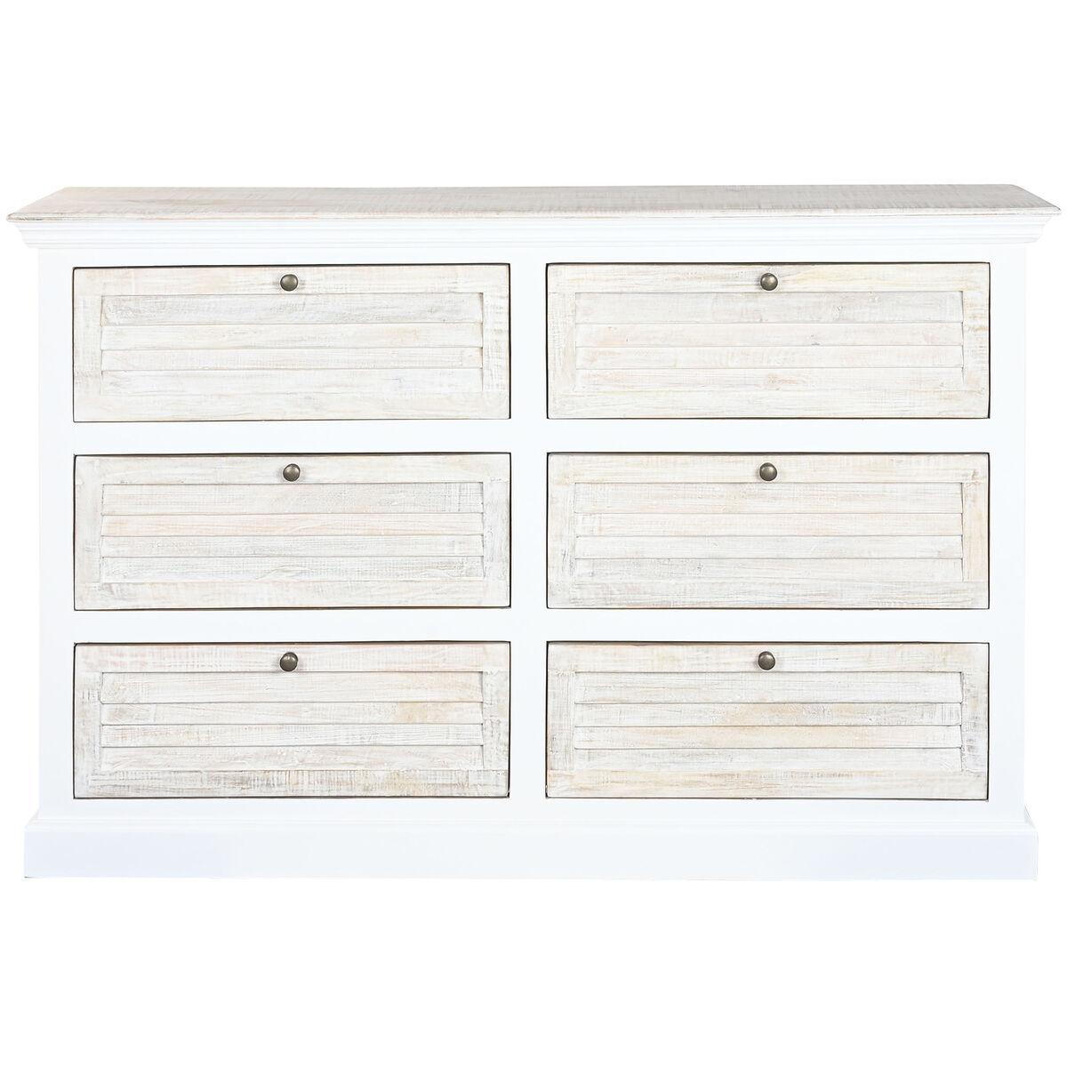 Kommode Home ESPRIT Hvid Natur 150 x 40 x 100 cm