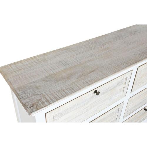 Kommode Home ESPRIT Hvid Natur 150 x 40 x 100 cm