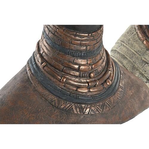Dekorativ figur Home ESPRIT Brun Afrikansk kvinde 30 x 20 x 53 cm (2 enheder)