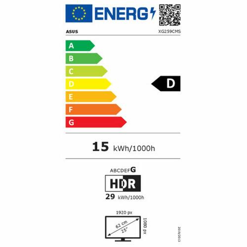 Skærm Asus 24,5" Full HD (OUTLET A)