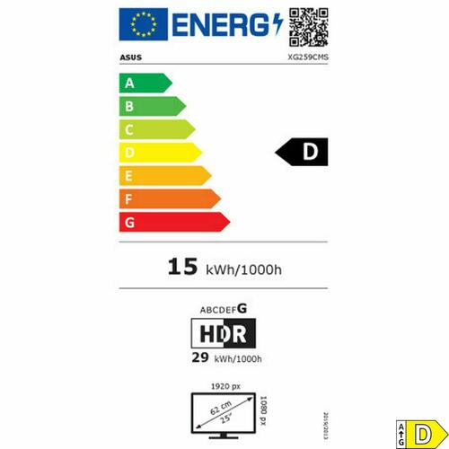 Skærm Asus 24,5" Full HD (OUTLET A)